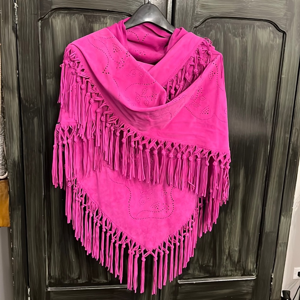 Italian Suede Leather shawl